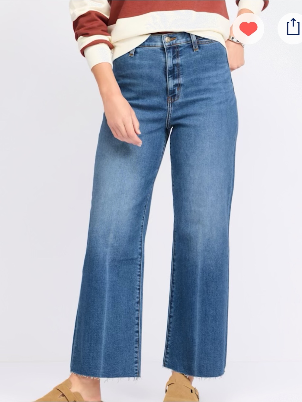 Daze Denim Pleaser High-Rise Wide Leg Jeans - Medium Blue
